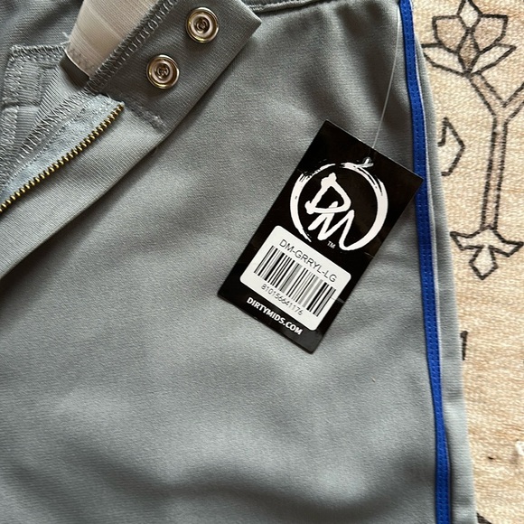 Original DIRTY MIDS Baseball Pants -Royal Blue Piping - Picture 3 of 12